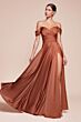 LaDivine 7493 High Slit Off The Shoulder Dress