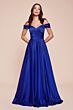 LaDivine 7493 High Slit Off The Shoulder Dress