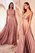 LaDivine 7496 Knot Bodice Strapless Sweetheart Dress