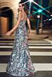 LaDivine B1141 Spaghetti Strap Sequin Dress