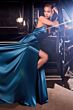 LaDivine BD104 Cowl Neckline Spaghetti Straps Dress