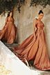 LaDivine BD105 Tie Straps Surplice Bodice Dress