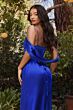 LaDivine BD109 Cold Shoulder Wrap Style Dress