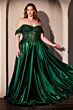 LaDivine BD4002 Surplice Bodice Lace-Up Dress