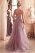 LaDivine C148 Strapless A-Line Tulle Skirt Dress