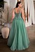 LaDivine C150C Embroidered Bodice A-Line Plus Size Dress