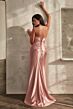 LaDivine C157 Pleated Bodice Sweetheart Neck Dress