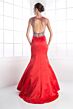 LaDivine C238 Cutout Back Trumpet Dress