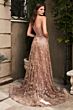 LaDivine CB046 Long Overskirt Sheer Corset Dress