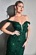 LaDivine CB096 Off The Shoulder 3D Flower Dress