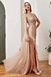 LaDivine CB098 Side Sash One Shoulder Dress