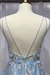 LaDivine CB105 Strappy Back Illusion Bodice Dress