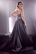 LaDivine CB114 Bejeweled Strapless Sweetheart Dress