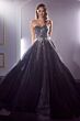 LaDivine CB114 Bejeweled Strapless Sweetheart Dress