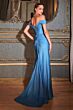 LaDivine CC2212 High Slit Off The Shoulder Dress