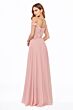 LaDivine CD0156 Cold-Shoulder Ruched Bodice Dress