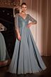 LaDivine CD0171 Three-Quarter Sleeve Chiffon Dress