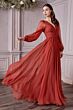 LaDivine CD0192 V-Neck Ruched Bodice Dress