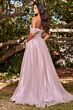 LaDivine CD0198 Off The Shoulder Glitter Dress