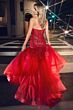 LaDivine CD0214 Trumpet Silhouette Strapless Dress