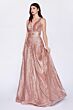 LaDivine CD09 Scoop Back Double Waistband Dress