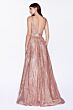 LaDivine CD09 Scoop Back Double Waistband Dress