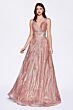 LaDivine CD09 Scoop Back Double Waistband Dress