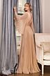 LaDivine CD242 Pleated Angel Sleeve Chiffon Dress