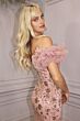 LaDivine CD250 Ruffle Sleeve Sweetheart Neck Dress