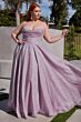 LaDivine CD252 Cowl Sweetheart Glitter Dress