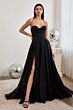 LaDivine CD252 Cowl Sweetheart Glitter Dress