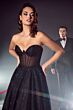 LaDivine CD275 Illusion Corset Strapless Dress