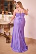 LaDivine CD307C Basque Waist Sweetheart Neck Plus Size Dress