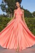 LaDivine CD323 High Slit A-Line Infinity Dress