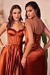 LaDivine CD337 Spaghetti Strap A-line Dress