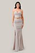 LaDivine CD350 Cowl Neck Two-Piece Dress
