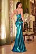 LaDivine CD352 Sweetheart Neck Metallic Dress