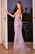 LaDivine CD3936 Corset Back Strapless Dress