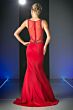 LaDivine CD495 Illusion Back Cutout Dress