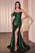 LaDivine CD804 Lace Corset One Sleeve Dress