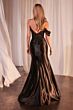 LaDivine CD804 Lace Corset One Sleeve Dress