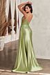 LaDivine CD809 Side Drape Embroidered Bodice Dress