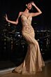 LaDivine CD845 Sweetheart Neck Spaghetti Strap Dress