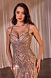 LaDivine CD846 Scoop Back Sweetheart Neck Dress