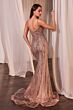LaDivine CD846 Scoop Back Sweetheart Neck Dress