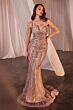 LaDivine CD846 Scoop Back Sweetheart Neck Dress