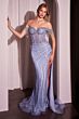 LaDivine CD848 Off The Shoulder Fringe Strap Dress