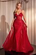 LaDivine CD863 Long Overskirt Geometric Dress