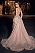 LaDivine CD863 Long Overskirt Geometric Dress