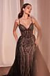LaDivine CD863 Long Overskirt Geometric Dress